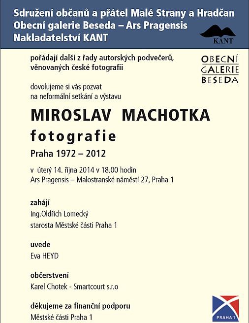 Miroslav Machotka – fotografie – Praha 1972 – 2012